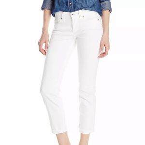 Luck Brand Mollie Crop Jean white